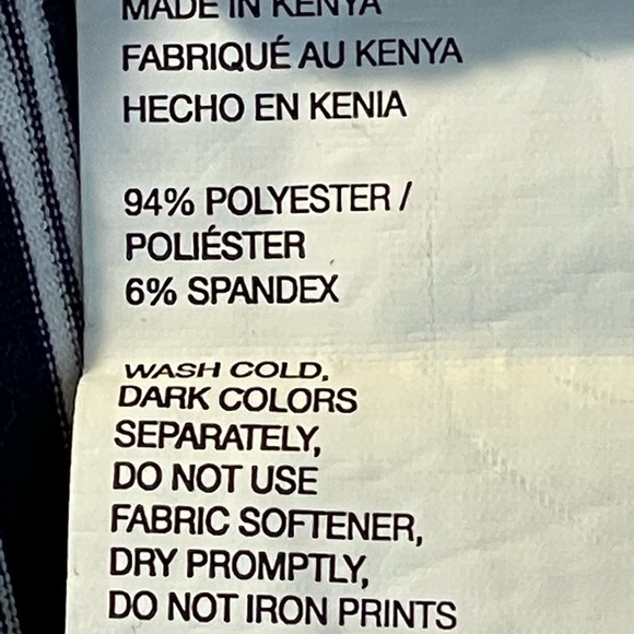 IZOD GOLF Blue/White Striped Short Sleeve Polo Shirt Size XL - Picture 7 of 8